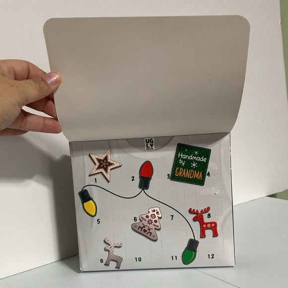 Christmas 12 Days of Ugly Sweater Socks Gift Box 12 Pairs No Show Socks 9-11 - Picture 4 of 10